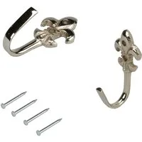 Liedeco Raffhaken Lilie, Gardinen, (Set, 2-tlg), für Seitenschals, Gardinen