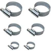 tecuro Schlauchschelle Stahl Schlauchschellen - Set, 1/2 - 3/4 - 1 Zoll, Bandbreite 9 mm
