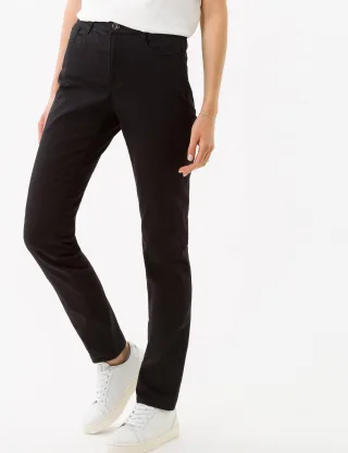 Brax Damen Five-Pocket-Hose Style MARY, perma schwarz, Gr. 38L