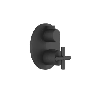 Dornbracht UP-Thermostat mit Dreiwege-Mengenregulierung TARA 36427892 Schwarz matt 36427892-33