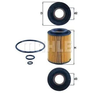 Mahle ?lfilter Honda Accord Civic Cr-V Nsx