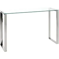 HAKU Konsole Sideboard, rechteckig - aus Metall Silber - B/T/H 120/40/78 cm