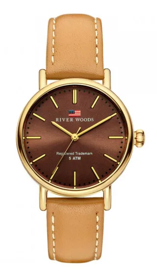 River Woods Oswego Braun Damen Armbanduhr RW340016