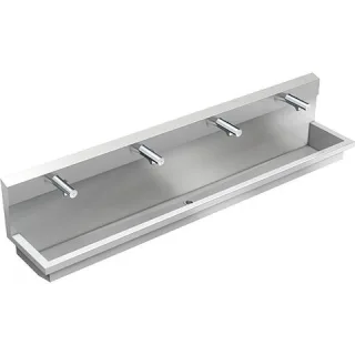 KWC Aquarotter Waschplatzeinheit, PLANOX, Edst., 2400x530x440 mm, 4xMBatt. elektronisch, 3600004045 3600004045
