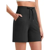 G4Free Laufshorts Damen Kurz Sporthose Laufhose Hohe Taille Fitness Sport Shorts Freizeitshorts für Golf Yoga mit Taschen