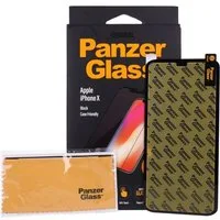 PanzerGlass Schutzfolie für iPhone X in schwarz Case Friendly