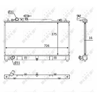 NRF Motork?hler gel?tet Mazda 6 GH 58393