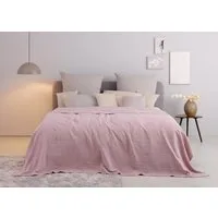 OTTO home Tagesdecke Mira, leichte Tagesdecke aus 100% Baumwolle, uni Überwurf, ohne Füllung