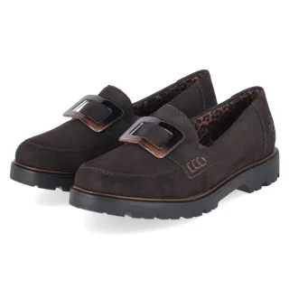 Rieker Loafer - Gr. 38 - Braun - Synthetik