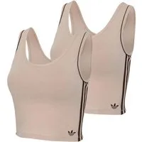 adidas Originals Crop-Top Adicolor Comfort Flex (2-tlg) Bauchtop, Cropped Shirt, Kurz Top