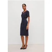 comma Minikleid Kleid Etuikleid aus Tricotine-Stoff