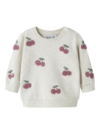NAME IT - NBFFAIRY LS LIGHT SWEAT UNB Peyote Melange - Gr. - 56