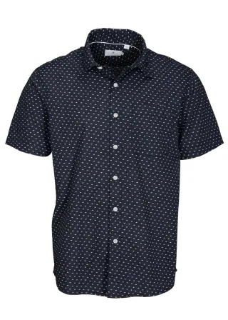 BASEFIELD - He.-Freizeithemd 1/2 Arm night blue - Gr. - XXL