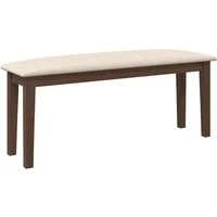 vidaXL Essbank Bank 110 cm Braun Massivholz Gummibaum