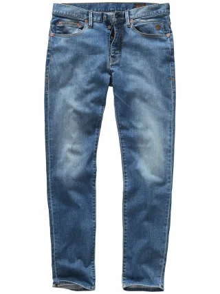 Herrlicher Herren Jeans Tyler Tapered Blau 98 % Baumwolle (bio), 2 % Elasthan