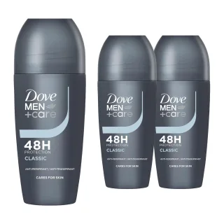 Dove Men+Care Roll-On Classic Antitranspirant-Deodorant 48H Schutz, 3x50ml