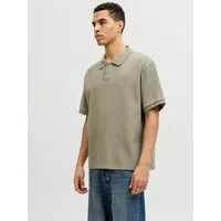 Jack & Jones Poloshirt JJEHARRISON STRUCTURE POLO SS LN mit Polokragen