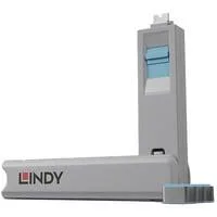USB Typ C Port Schlüssel mit 4 Schlössern, Schloss Code Blau