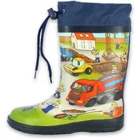 Beck Gummistiefel Bauarbeiter Gummistiefel (wasserdichter, schmaler Stiefel, für trockene Füße bei Regenwetter) herausnehmbare Innensohle, weicher flexibler Naturkautschuk