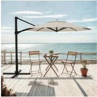 HOMALL Sonnenschirm 300x400 cm Ampelschirm mit Ständer, 360 Grad drehbar, UV-Schutz 50+, 300*400CM, φ330CM, 270*270CM, Gewicht 18-28KG, faltbar, geeignet für Garten, Terrasse, Schwimmbad