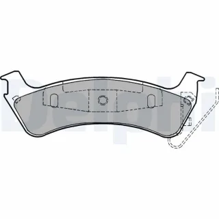 Delphi Bremsbel?ge hinten Jeep Grand Cherokee LP1183