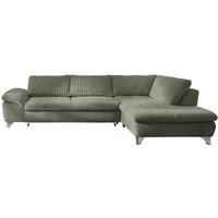 Die PlanBar Ecksofa Ottomane MP-IN14007 L-Form, Breite 306 cm, wahlweise mit Schlaffunktion und verstellbaren Kopfstützen