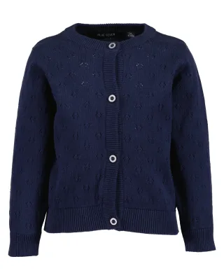 Blue Seven - Mini Md Strickjacke, Rundhals blau - Gr. - 80