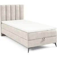 Best for Home Boxspringbett K10 Single SLIM mit Bettkasten & Bonellfederkernmatratze, Topper H3 (Einzelbett, Polsterbett, Kinderbett, Juniorbett, Hotelbett, 70x200 80x200 90x200 100x200 cm), mit oder ohne Topper, Flexible Liefermöglichkeiten, Handwer