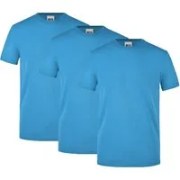James & Nicholson T-Shirt 3er-Pack Robustes Herren Rundhals T-Shirt für Arbeit & Freizeit JN838 (Spar-Pack, 3er-Pack) Strapazierfähiges und pflegeleicht
