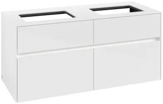 Villeroy & Boch Waschtischunterschrank Collaro C115B0 1200x548x500mm mit Beleuchtung Glossy White C115B0DH