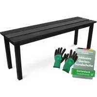 holz4home® Gartenbank Kleine Sitzbank aus Holz I Ohne Lehne, Einfache Montage