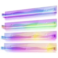 FELIXLEO Bücherregal Wandregal aus Acryl in Regenbogenfarben 15 Zoll