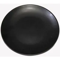 emeco Teller Teller Geschirr Set 6 tlg Tafel Essteller Speiseteller 21 cm Schwarz 1, (6 St)