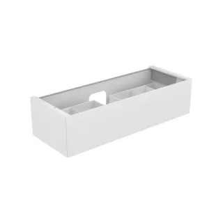 Keuco Edition 11 Waschtischunterschrank 31261370100 140 x 35 x 53,5 cm, mit LED-Beleuchtung, Strukturlack Trüffel