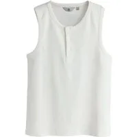 Next Trägertop Geripptes Henley-Trägertop (1-tlg)