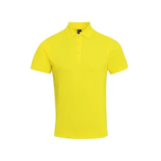 Premier Mens Coolchecker Plus Pique Polo mit CoolPlus (Gelb)