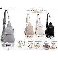 Antonio Umhängetasche Antonio Umhängetasche Handy Bag Handytasche verschiedene Farben Grau