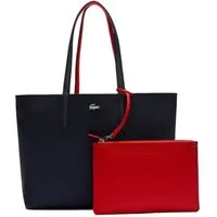 Lacoste Henkeltasche Damen Handtasche Lederimitat