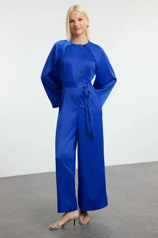 Dunkelblaues, einfarbiges, langes Abendkleid für Damen / figurbetontes, modisches Alltagskleid