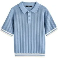 Next Polokragenpullover Strick-Poloshirt mit geknöpftem Kragen (1-tlg)