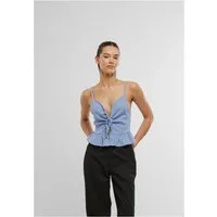 URBAN CLASSICS Tanktop Ladies Waffle Pique Ruffle Top Damen