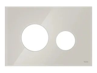 Tece loop Blende für WC-Betätigungsplatte Glas lichtbeige glänzend, 9240617 9240617