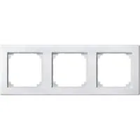 Rahmen dreifach waagerecht und senkrecht Montage, Thermoplast, matt, 484319 weiß (matt), Retail