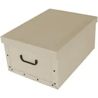 Kreher Aufbewahrungsbox Aufbewahrungsbox, Dekokarton - Motiv: Classic White