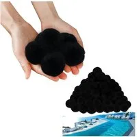 FIVMEN Filterbälle Pool Filter Balls für Sandfilteranlage Filtermaterial Polysphere, (2-St), Poolfilter ersetzen 25 kg Filtersand für Pool Sandfilter