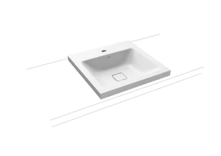 Kaldewei Aufsatzwaschtisch Cono, Modell 3076 ohne Überlauf 500x500, 908306003711 908306003711
