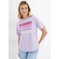 bonprix Oversize-Shirt weiter Schnitt, Halbarm-Design, aus Baumwolle, mit Brustdruck