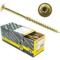 Domax Schraube Tischlerschrauben mit Tellerkopf TORX - Zink galvanisiert, (50 St)