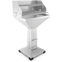 Thüros Holzkohlegrill T4 Direkt Plus Edelstahl Fußplatte Holzkohlegrill 40 x 60 cm