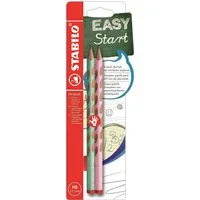 STABILO Bleistift STABILO EASYgraph R Pastel HB 2er Blister pastellgrün pastellrosa
